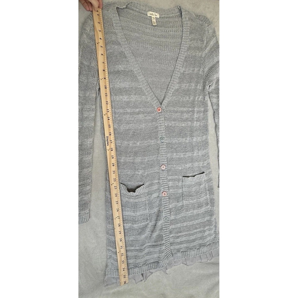 Matilda Jane Cardigan Women's Small Gray Wonderment Stay Cozy Angelic Ethereal - Picture 4 of 8